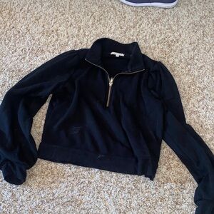 Black Quarter-Zip Pullover Z Supply